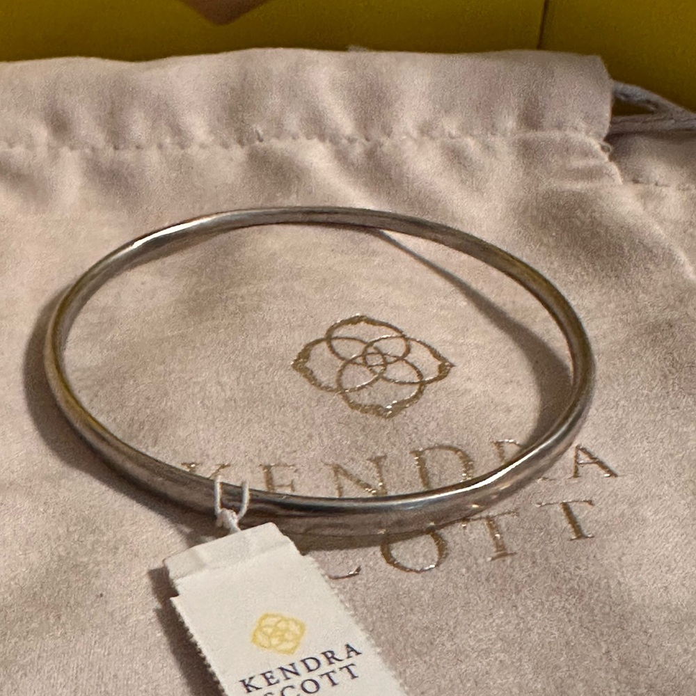 Kendra Scott Silver Tapered Bangle Bracelet